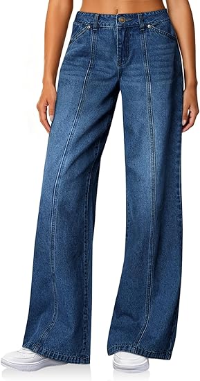 Womens Wide Leg Jeans