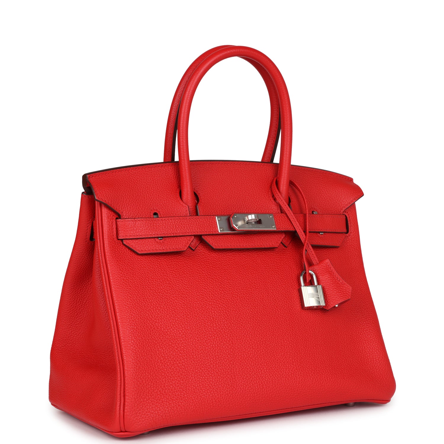 Birkin 30 Rouge de Coeur Togo Palladium Hardware