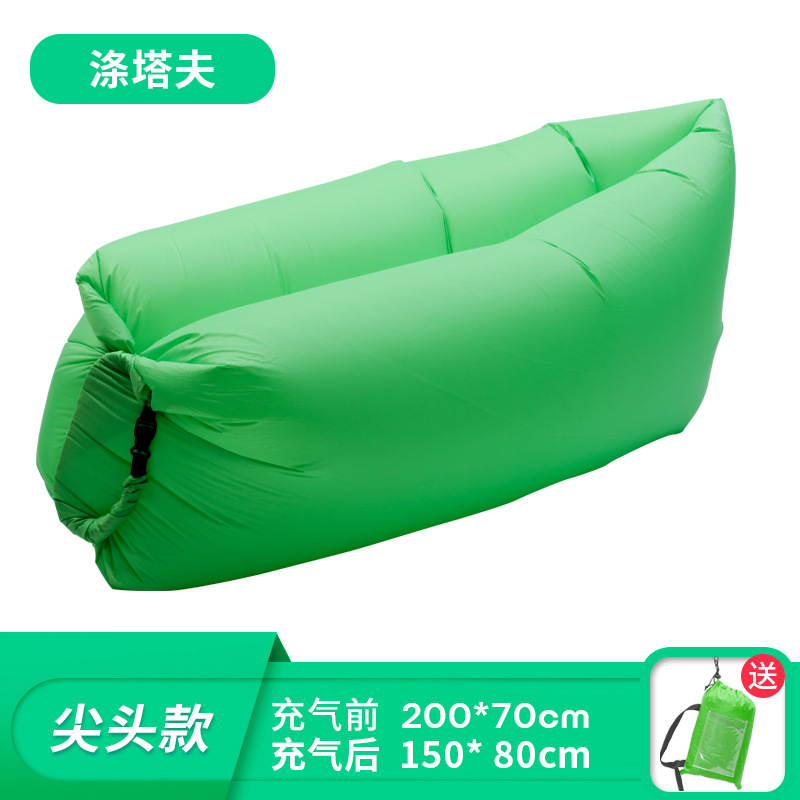 Outdoor Lazy Inflatable Sofa Air Mattress Nap Internet Popular Air Cushion Bed Folding Single Person Portable Camping Chair