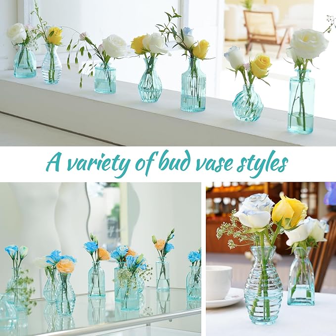 VASEA Bud Vases Set of 12