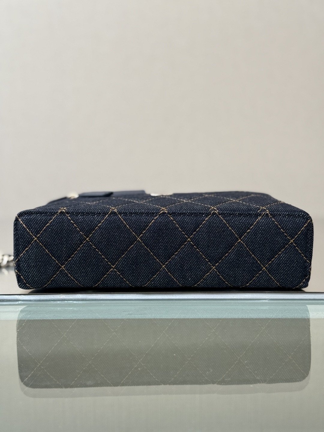 Small Vanity Case in Denim - Mocuir