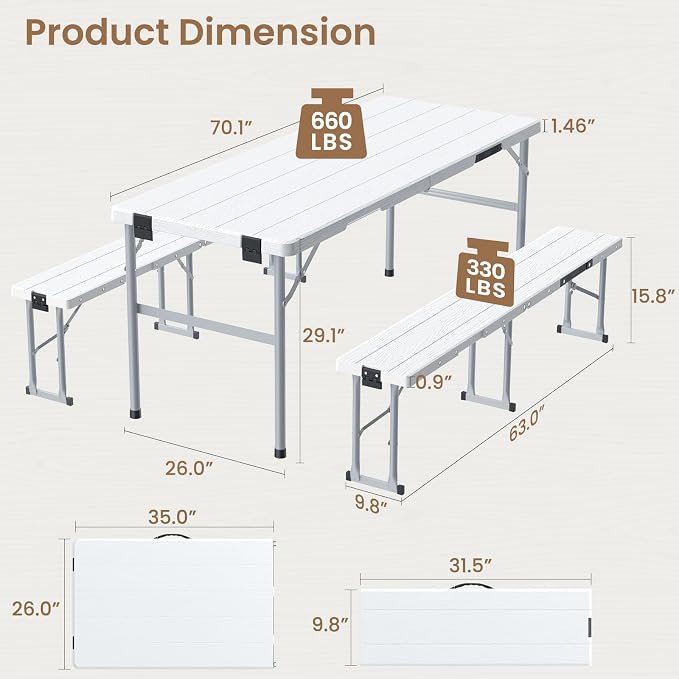 6' Picnic Table Set