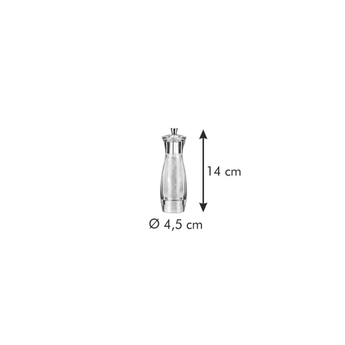 Mlýnek na sůl VIRGO 14 cm