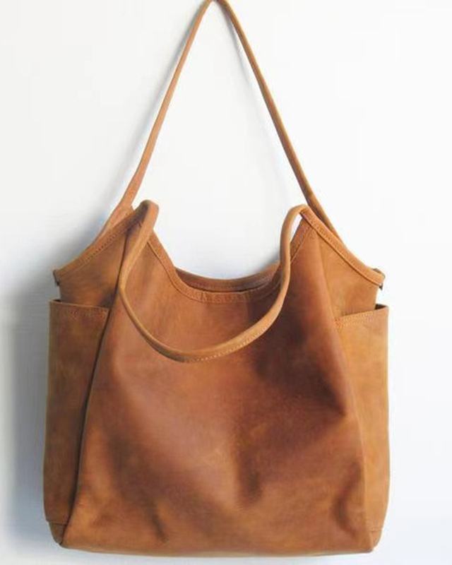 Solid Color Shoulder Bag Messenger Handbag