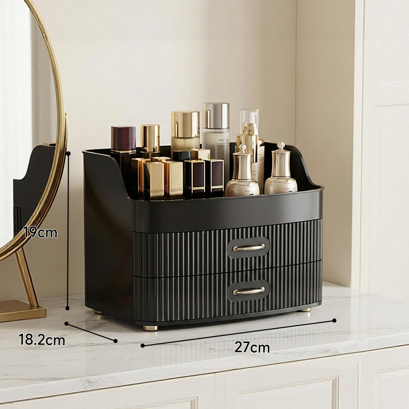 New cosmetic storage box advanced desktop skin care lipstick brush frame finishing box dresser shelf
