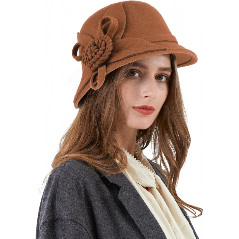 Ladies Wool Felt Bucket Hat