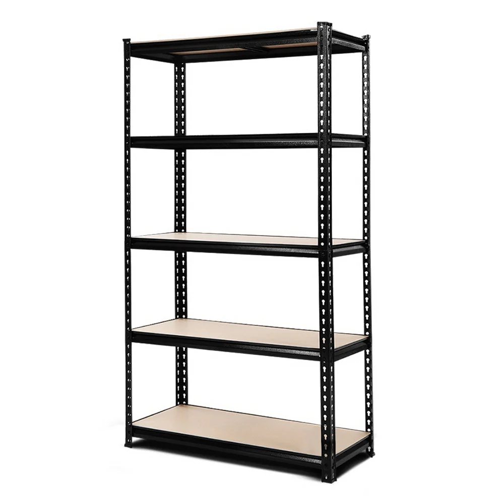 1.8M 5-Storage Rack for Garage Industrial Shelving Racking Storage Shelve Black
