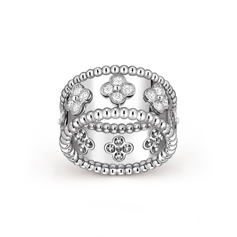 Perlee clovers ring, medium model