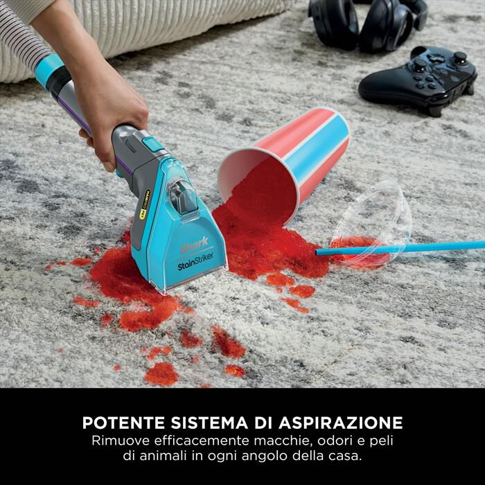 SHARK - SMACCHIATORE PORTATILE STAINSTRIKER HAIRPRO PET-Grigio
