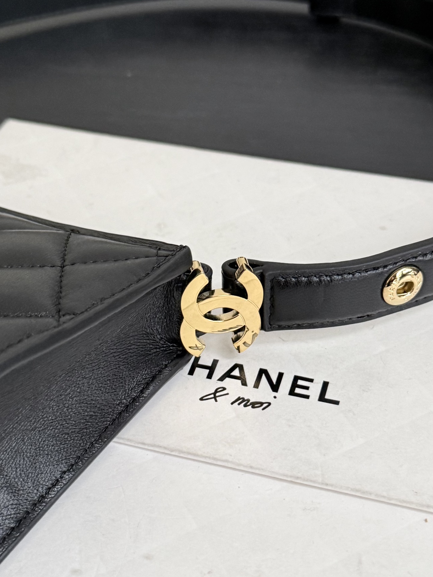 31 Bag Medium in Black Quilted Lambskin with Gold-Tone Hardware - Mocuir