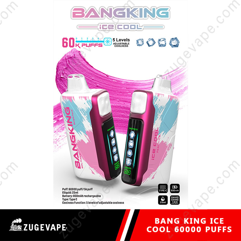 【Hot Sale🔥】Bang King Ice Cool 60000 Puffs 60K Adjustable Coolness Disposable Vape