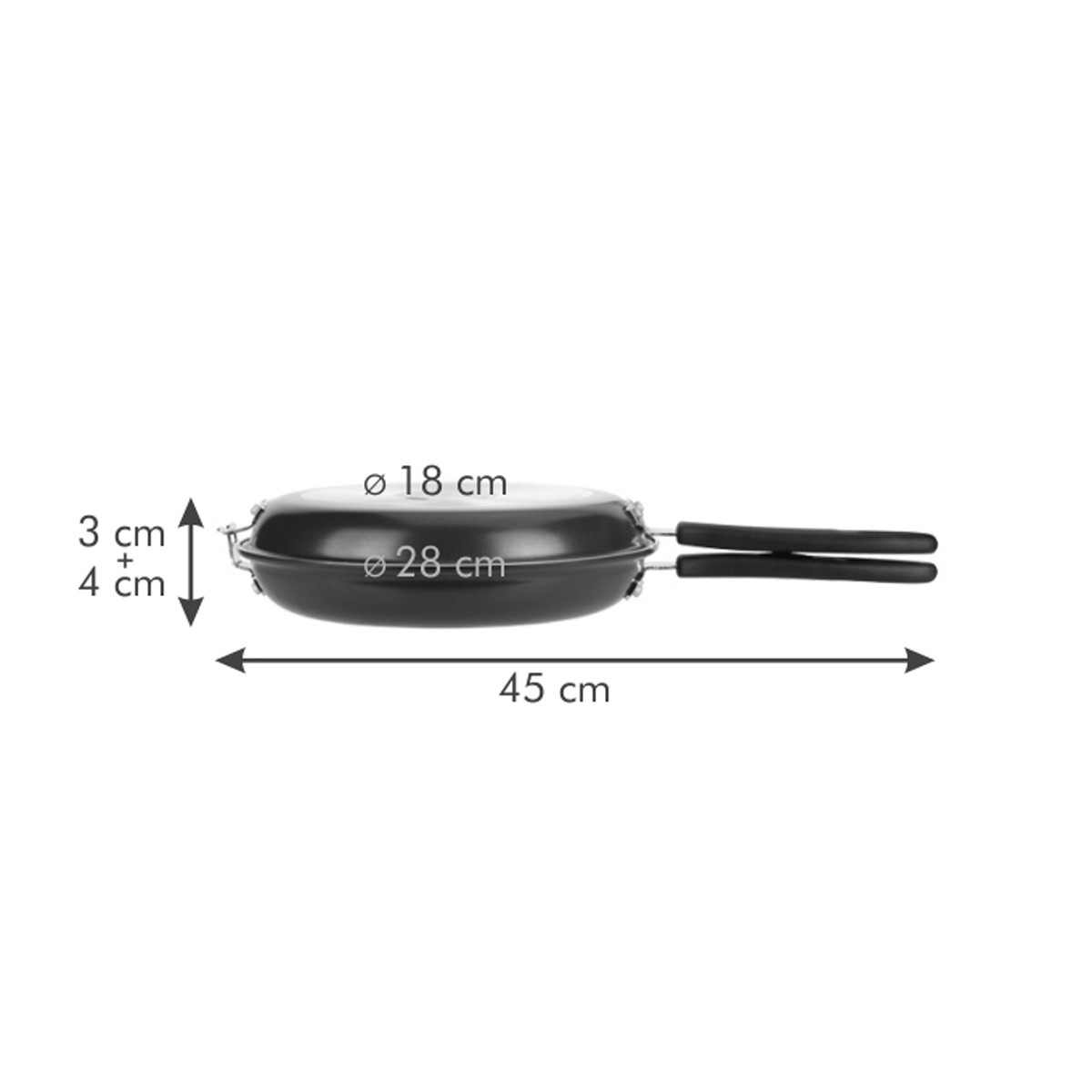 Oboustranná pánev PRESTO ø 26 cm