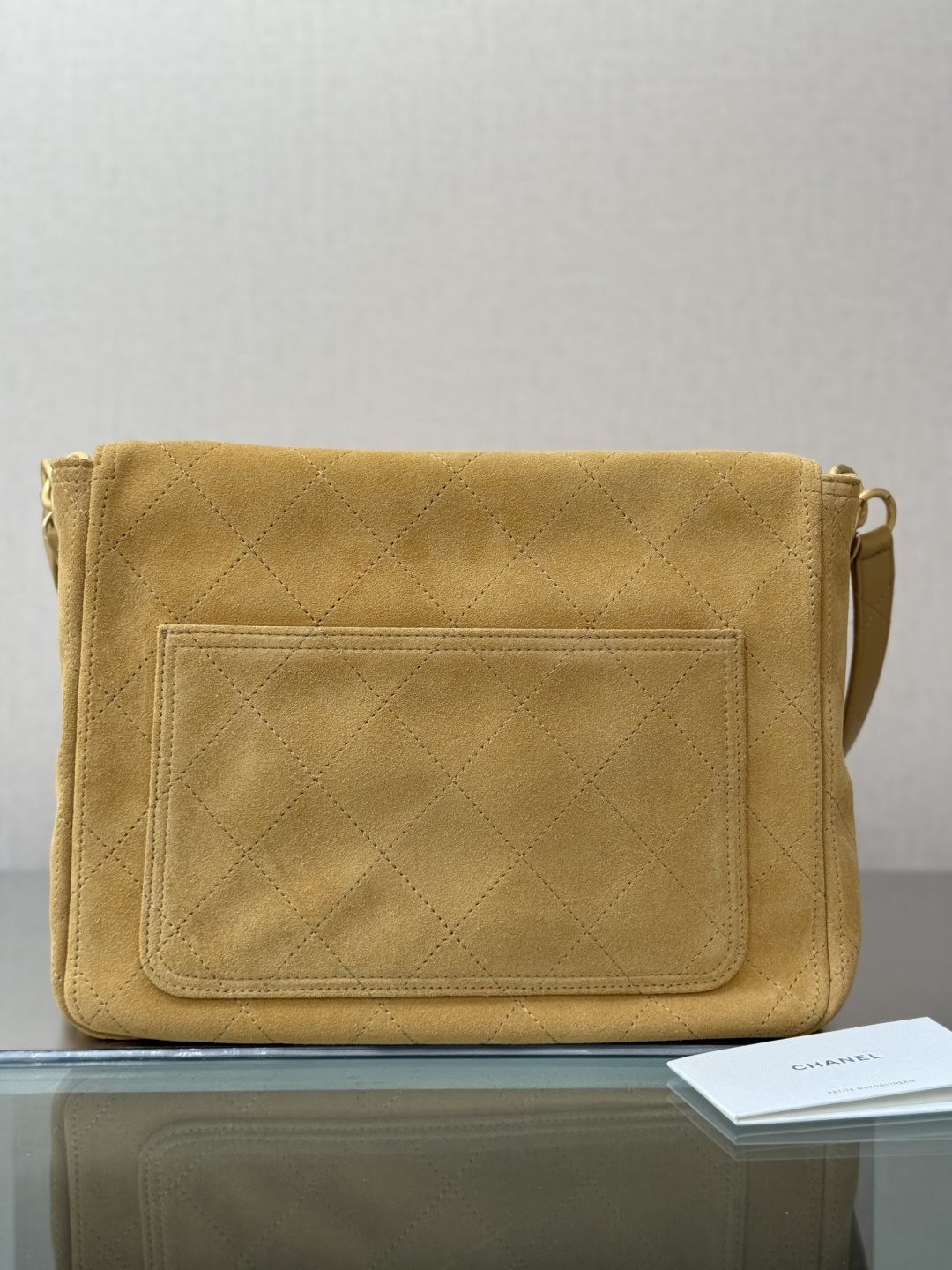 suede quilted Hobo bag from the 26C Cruise collection（Ginger Yellow） - Mocuir