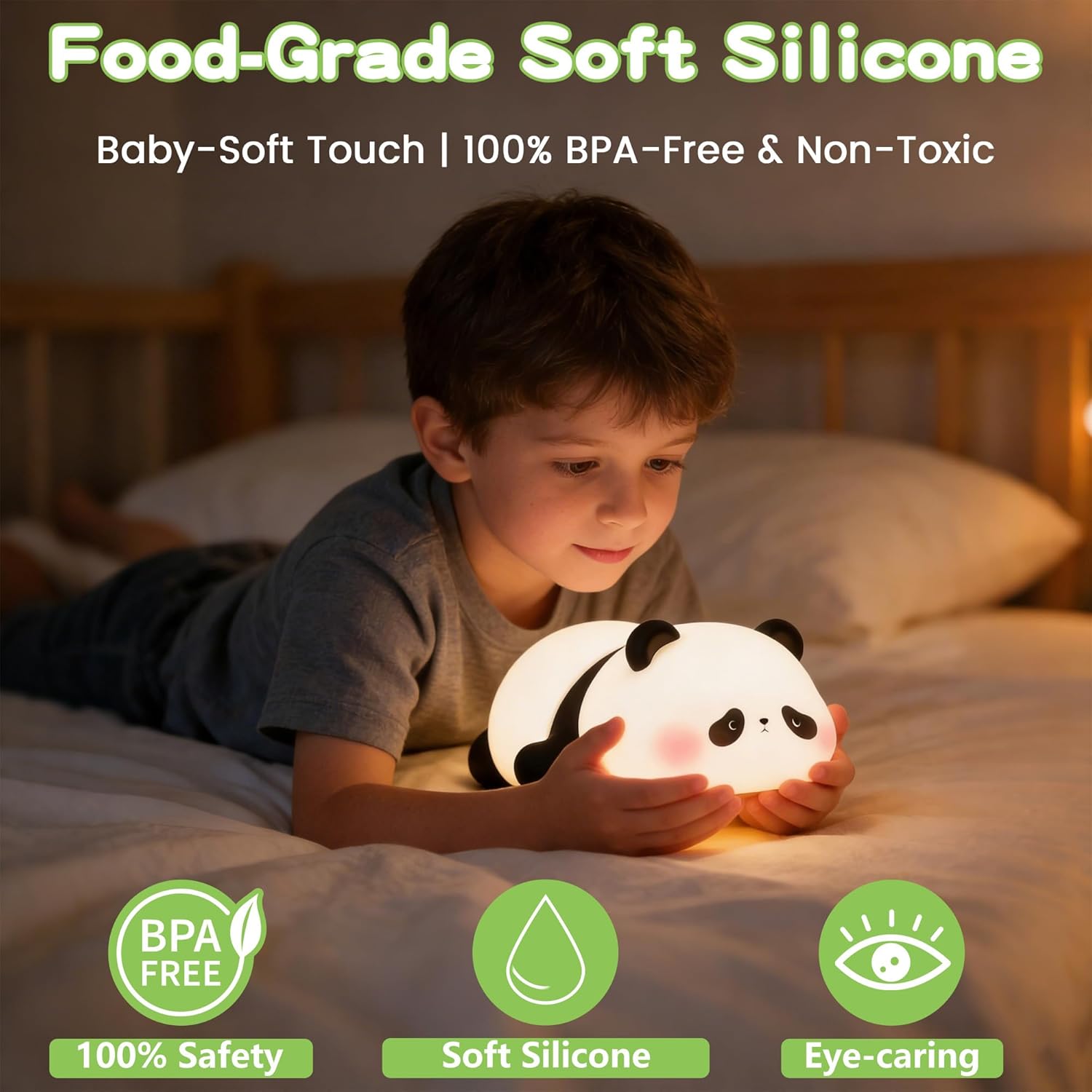 Cute Panda Night Light for Kids