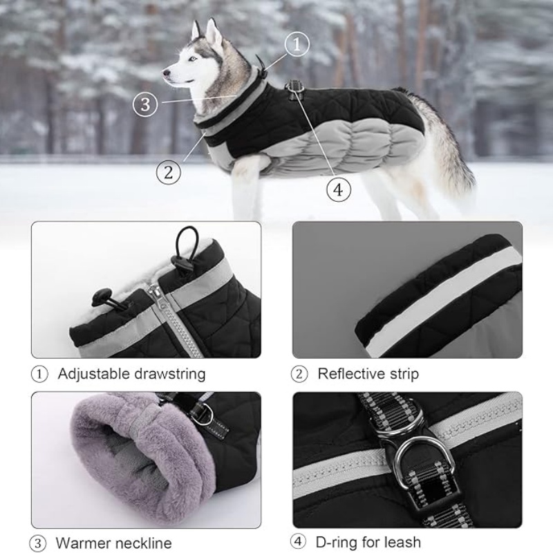 FURATTIRE Dog Coat Warm Dog