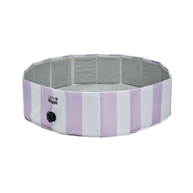 Little&Bigger HotSummer Hundebasseng stripete Lilla 80 cm