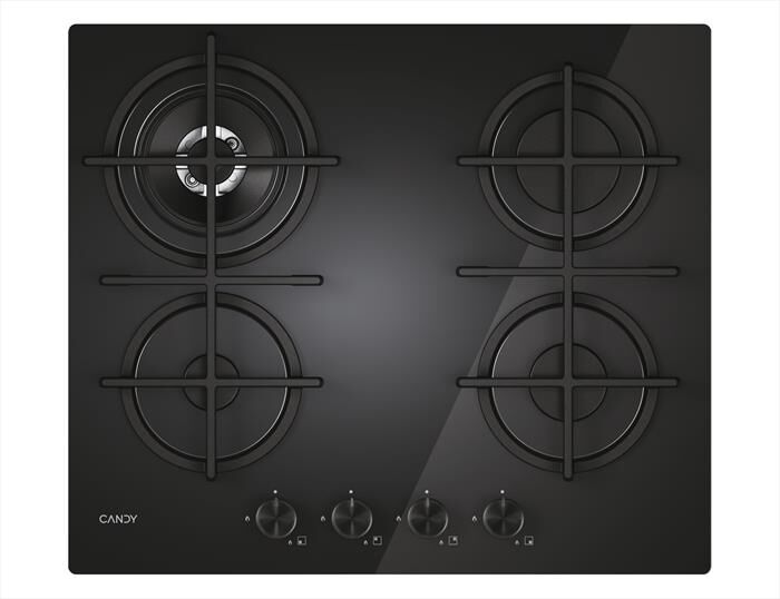 CANDY - Piano cottura a gas CVG6BR4WTB 59,5 cm-Nero