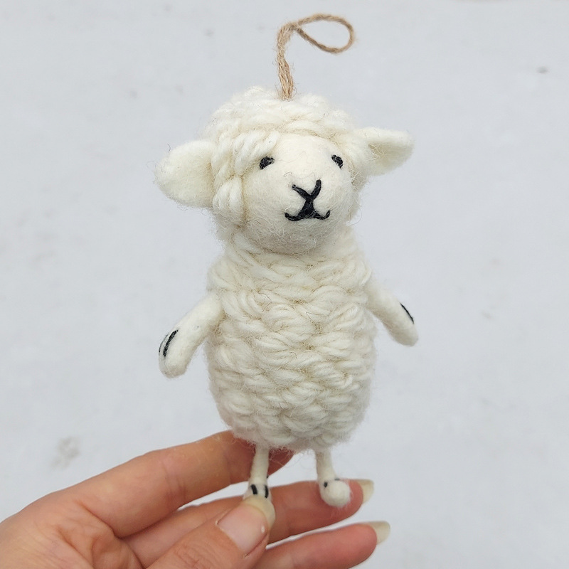Wool felt pendant cute plush toy