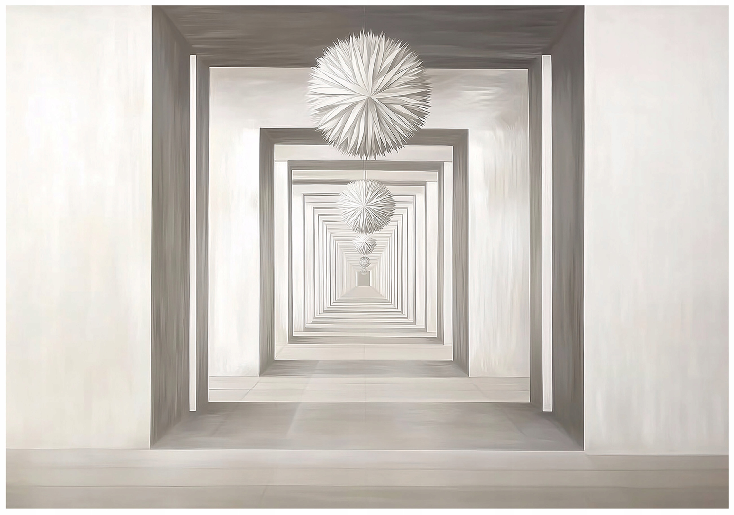 Abstract 3D illusion wall mural for the bedroom or living room, non-woven wallpaper