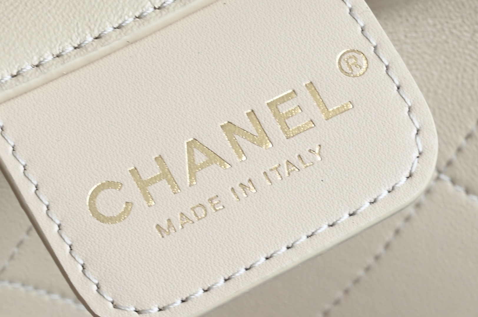 MAXI HOBO Bag in Beige Shiny Lambskin with Gold-Tone Hardware (Model AS5838) - Mocuir