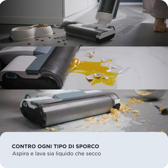 ARIETE - 2483 AQUA FORCE WASH & VACUUM LAVAPAVIMENTI CORDLE-Azzurro