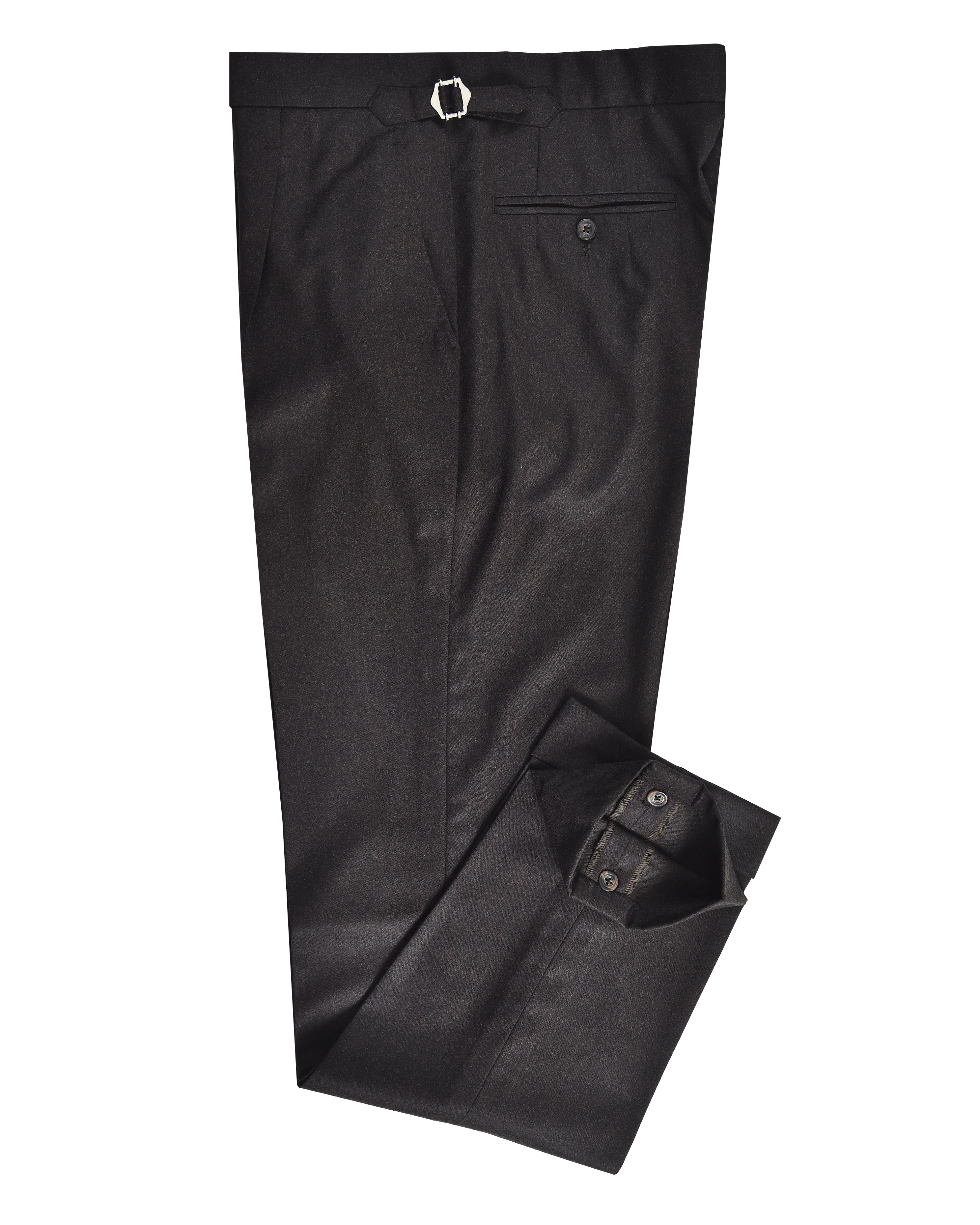 Dark Chocolate Brown Flannel Dress Pant