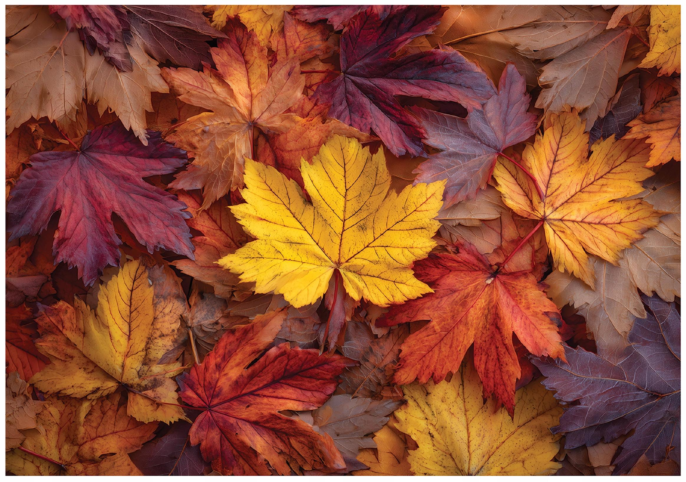 Wall mural leaves nature autumn bedroom living room wallpaper non-woven