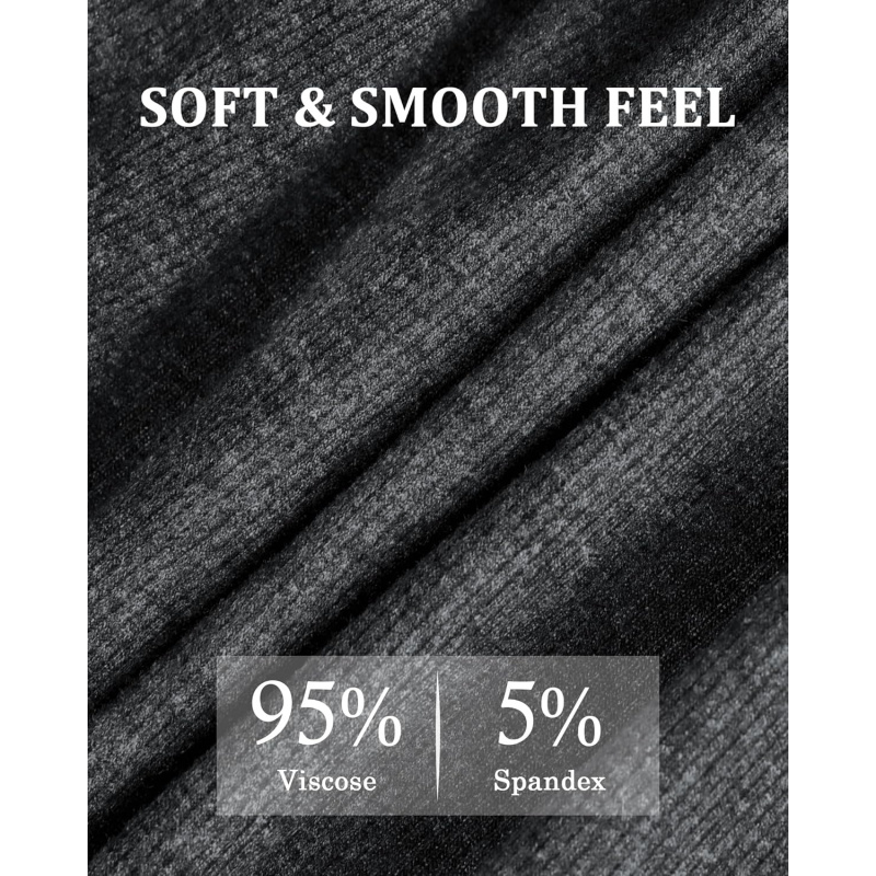 Women's Wide Leg Pants with Pockets Ribbed Knit