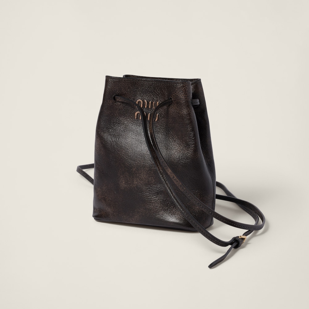 Nappa leather pouch