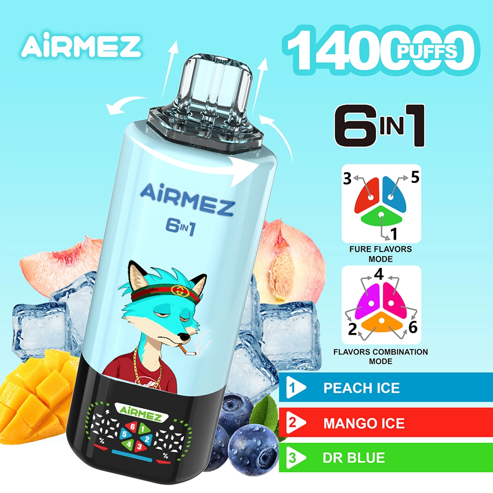 【New Arrive】Airmez 140000 Puffs 6in1 Disposable Vape