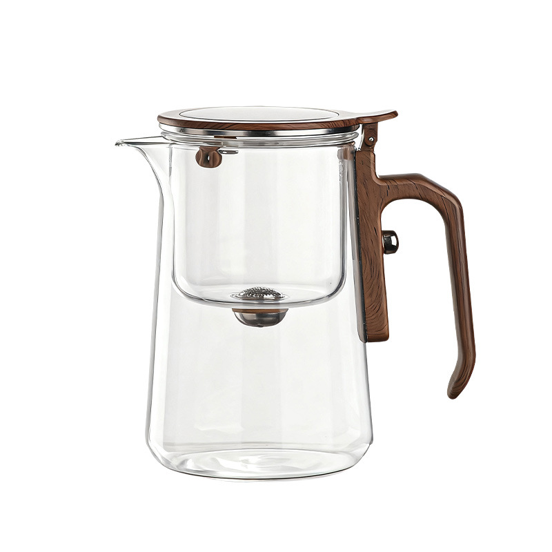Tea Fiona Fang magnetic suspension flip teapot household all-glass liner tea separation teapot