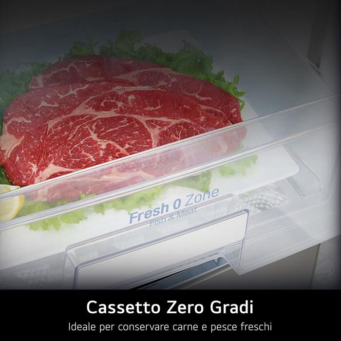 LG - Frigorifero 2 porte GTB744PZHED Classe E 506L-Platino