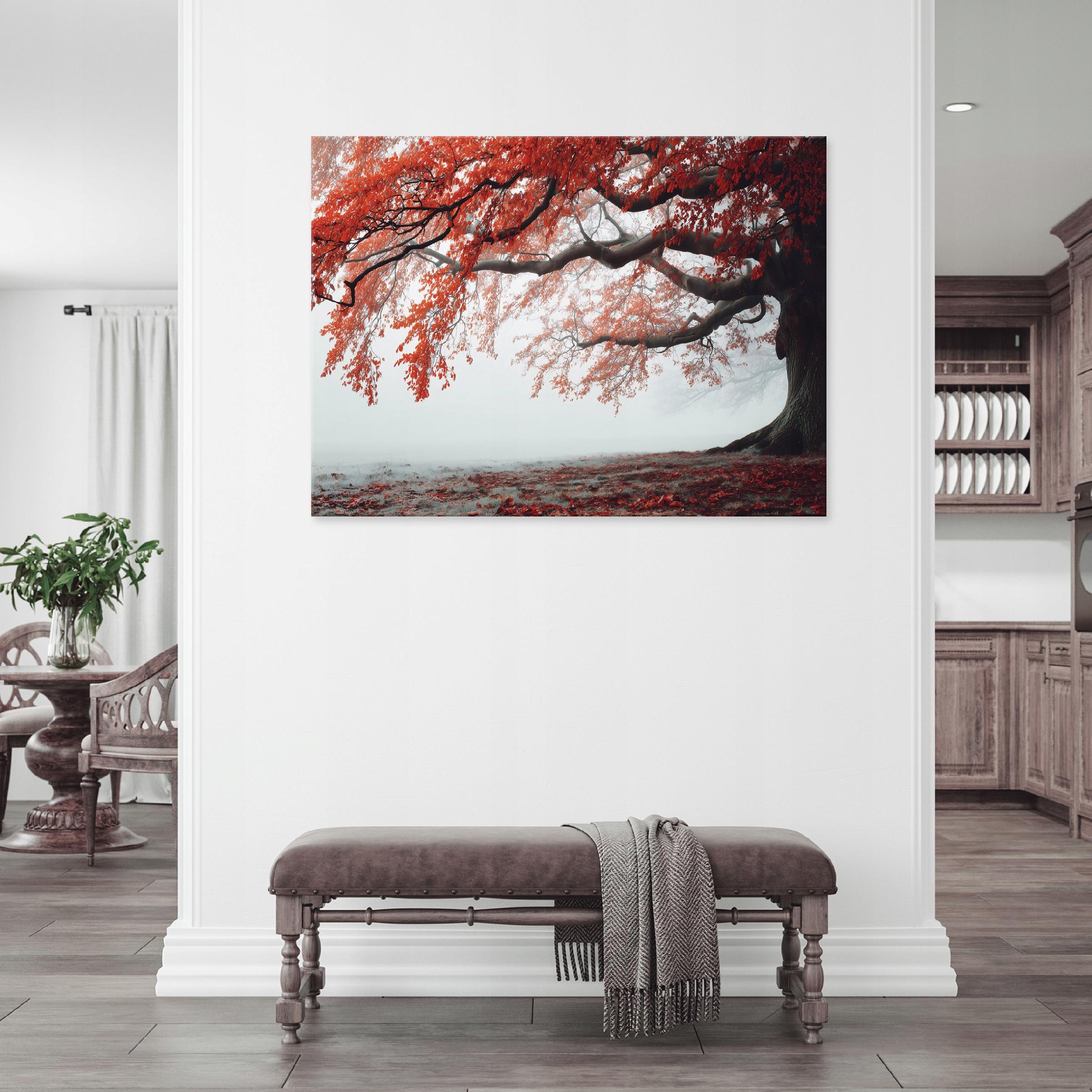 Tree nature landscape fog painting for bedroom living room on canvas 40x30