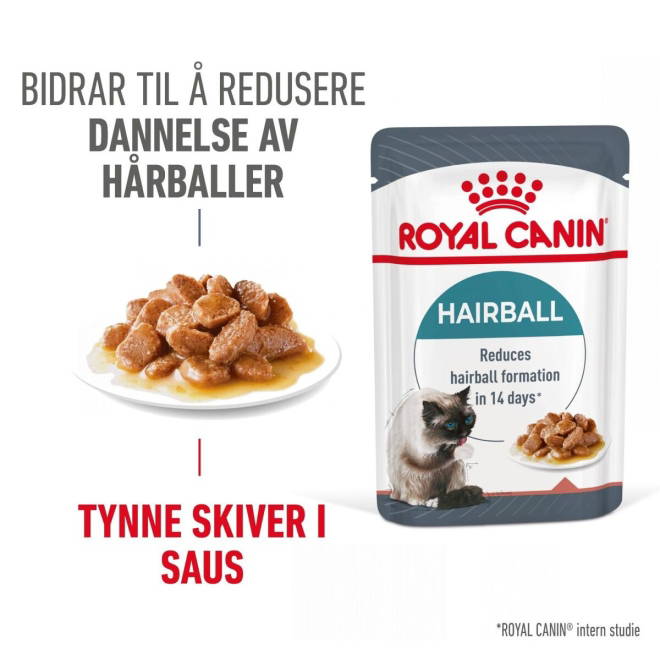 Royal Canin Hairball Care Gravy Adult våtfôr til katt 12x85g