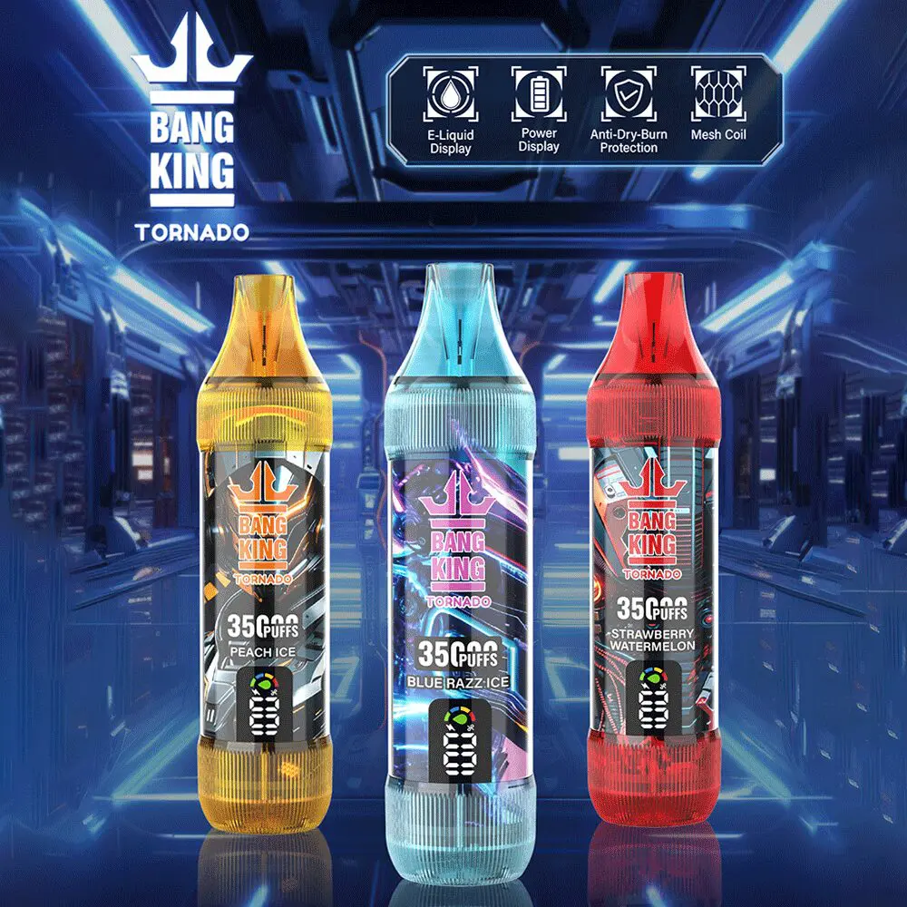Bang King Tornado 35K Puffs Original LED Disposable Vape (3 pieces)