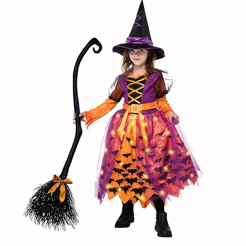 Halloween witch broom decoration