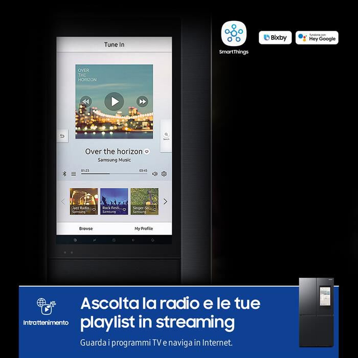 SAMSUNG - Frigorifero 4 porte RF65DG9H0EB1EF Classe E 637 lt-Antracite