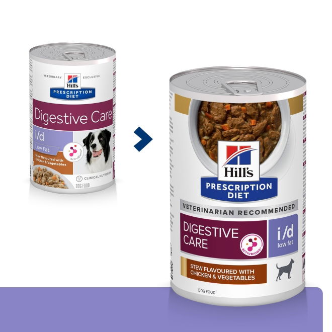 Hill's Prescription Diet Canine i/d Digestive Care Low Fat Stew with Chicken & Vegetables 354 g