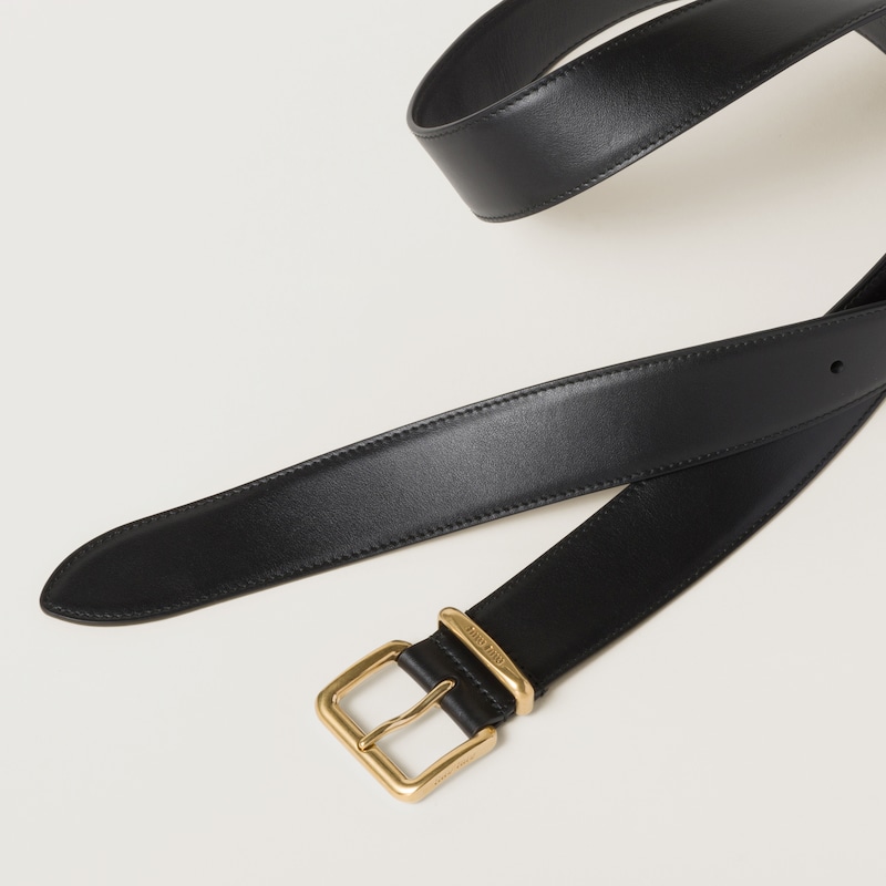 Leather belt