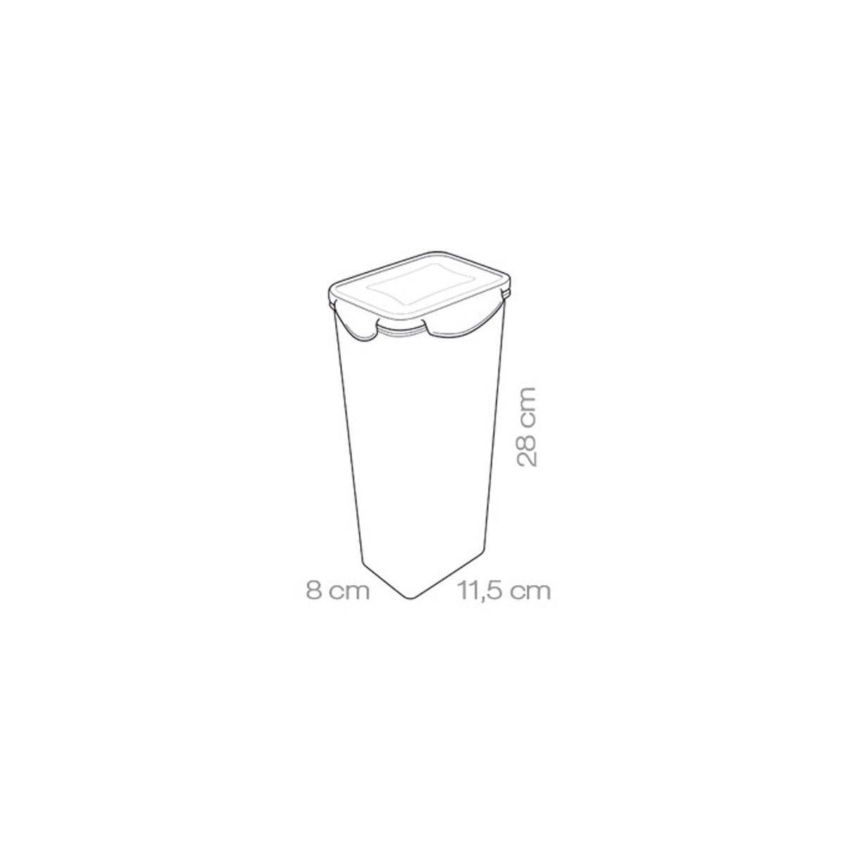 Dóza FRESHBOX 2,0 l, vysoká