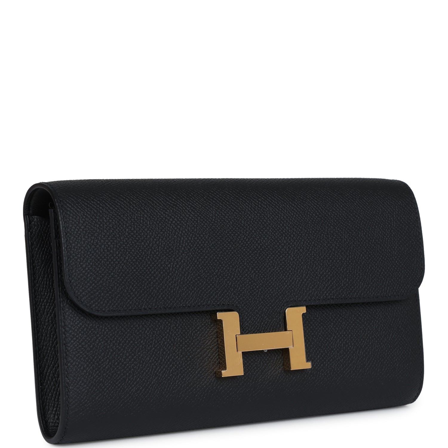 Constance Wallet To Go Black Epsom Gold Hardware
