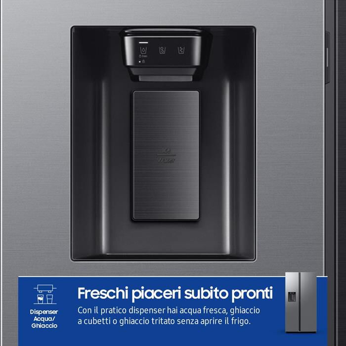 SAMSUNG - Frigorifero side by side RS80F67KCTEF Classe C-Inox