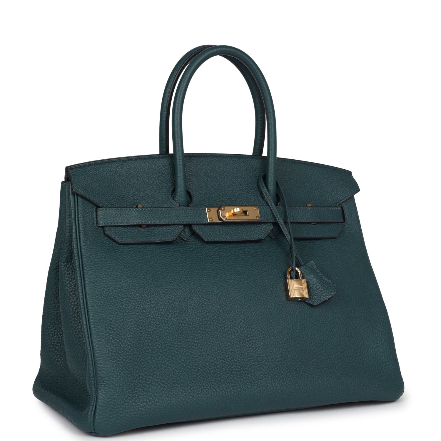 Birkin 35 Vert Rousseau Togo Gold Hardware