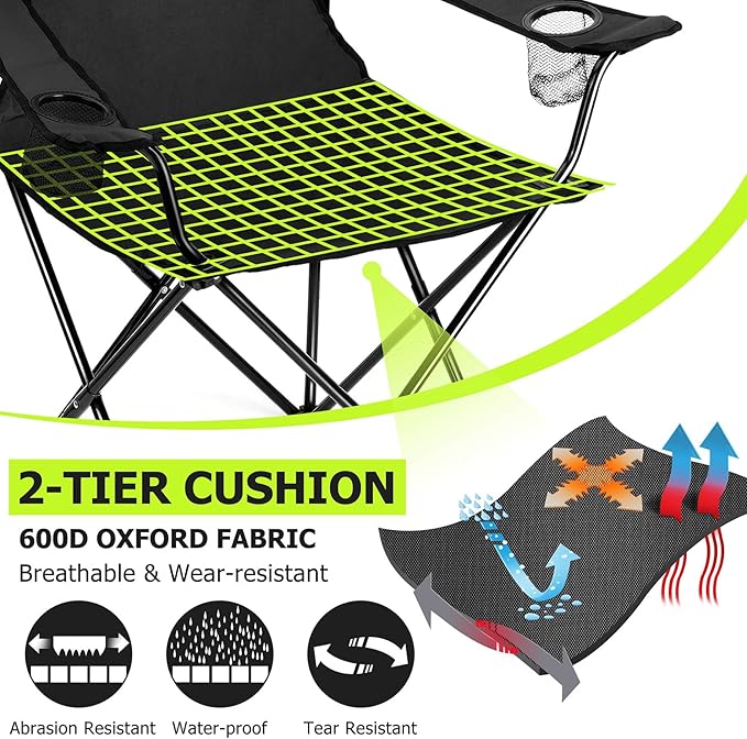 Camping Lawn Chairs & Table Set