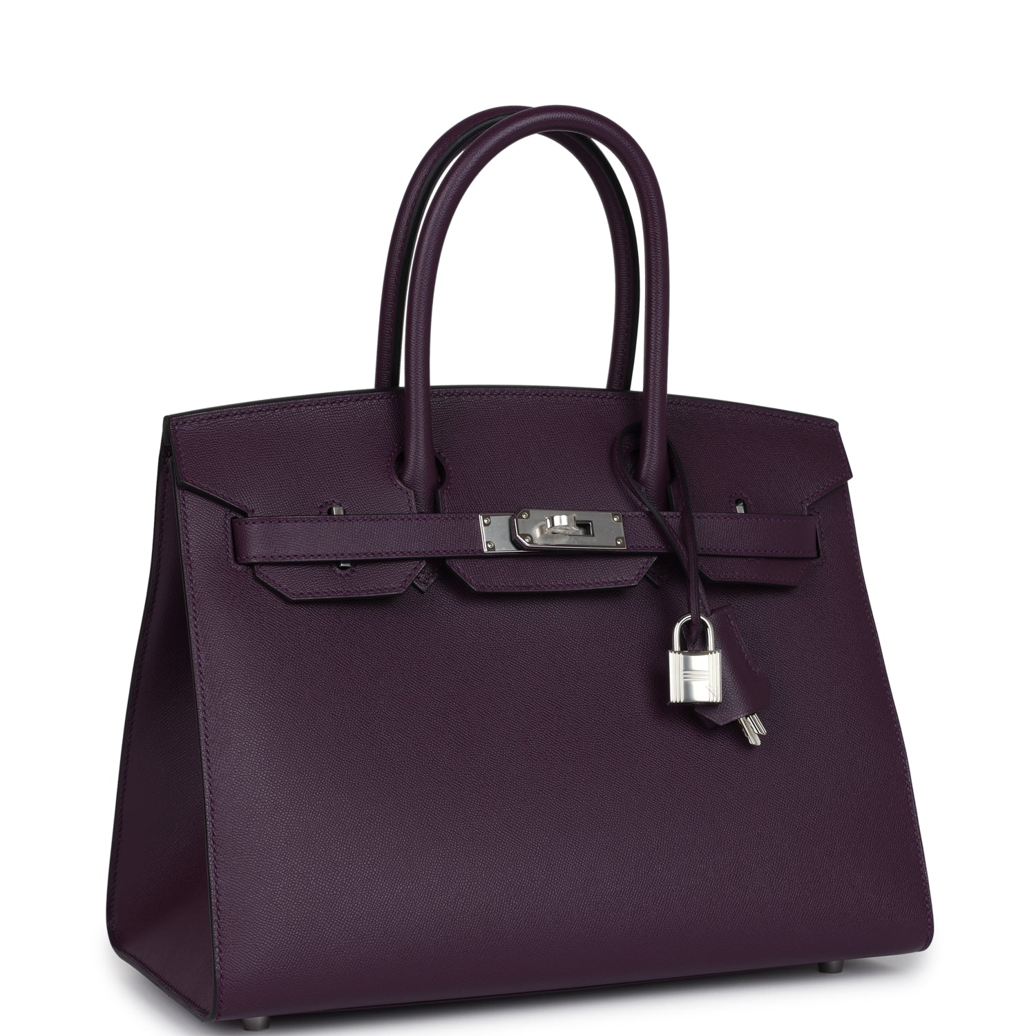 Birkin Sellier 30 Cassis Madame Palladium Hardware