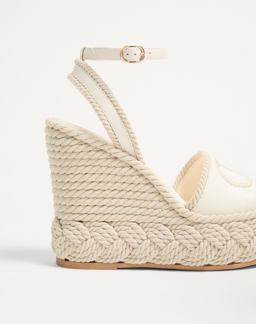 VLOGO TORCHON WEDGE SANDAL IN NAPPA 130MM