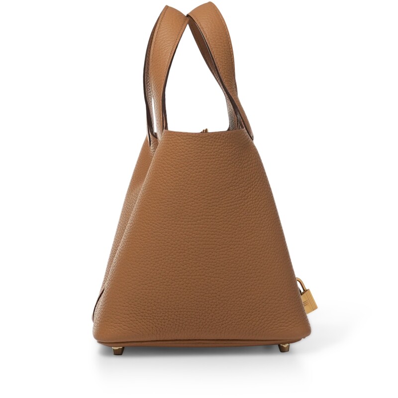 Biscuit Clemence Picotin Lock 18 Gold Hardware