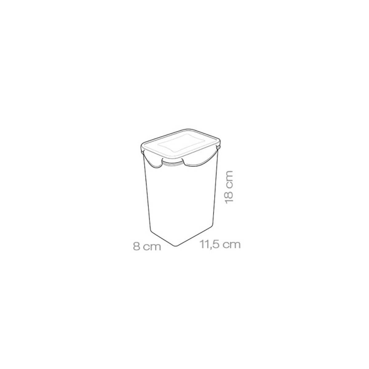 Dóza FRESHBOX 1,3 l, vysoká