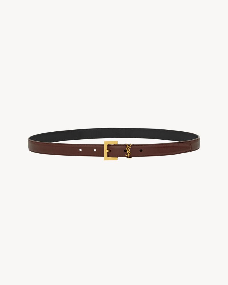 cassandre thin belt in smooth leather