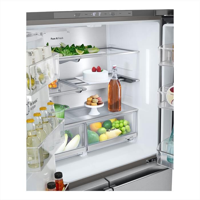 LG - Frigorifero 4 porte GMG960MBJE Classe E 638L-Argento